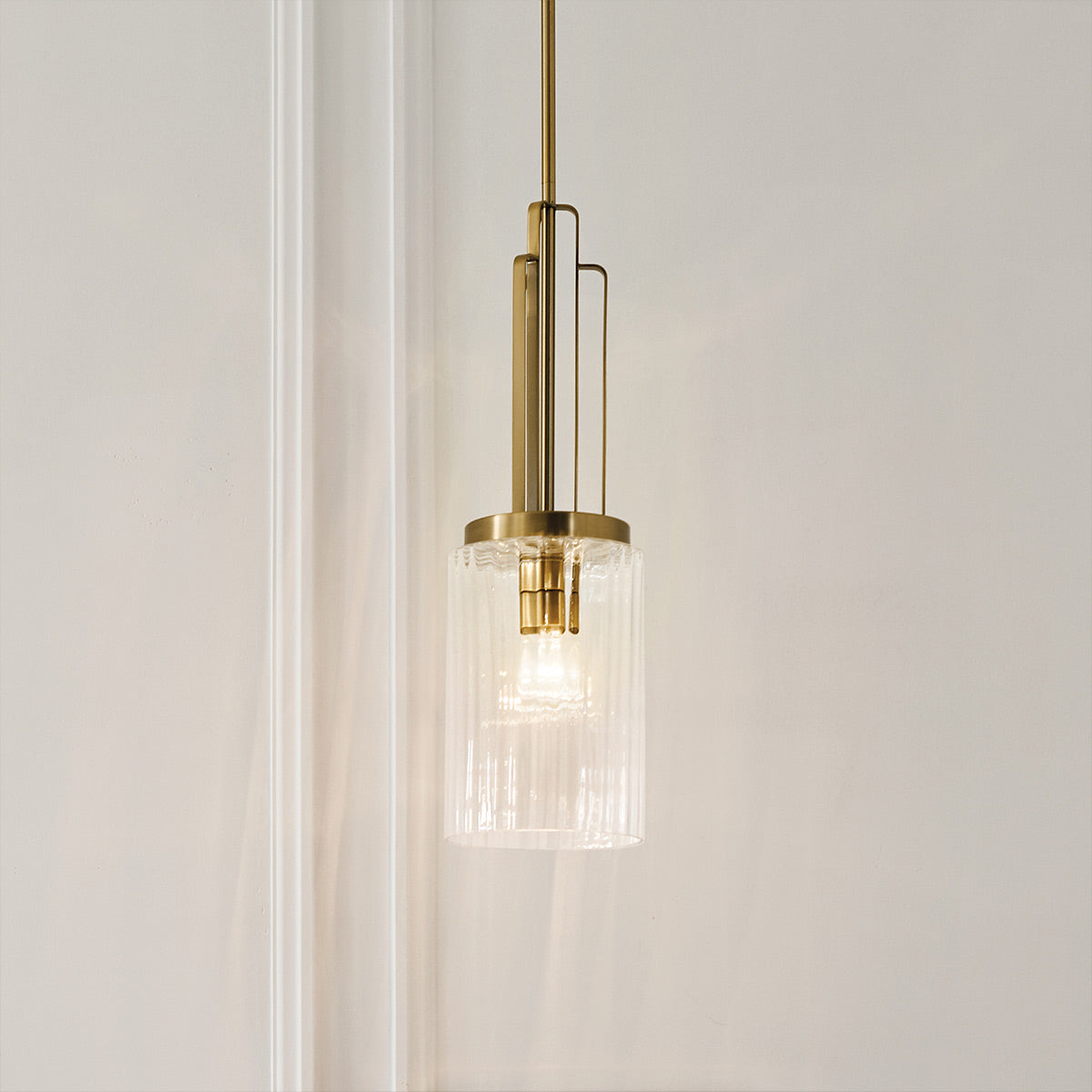 Quintiesse Kimrose Mini Pendant in Brushed Natural Brass