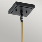 Quintiesse Kitner Pendant  in Natural Brass