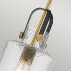 Quintiesse Kitner Pendant  in Natural Brass
