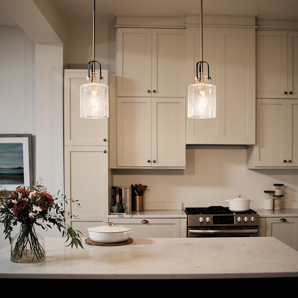 Quintiesse Kitner Pendant  in Natural Brass