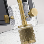 Quintiesse Kitner Wall Light in Natural Brass