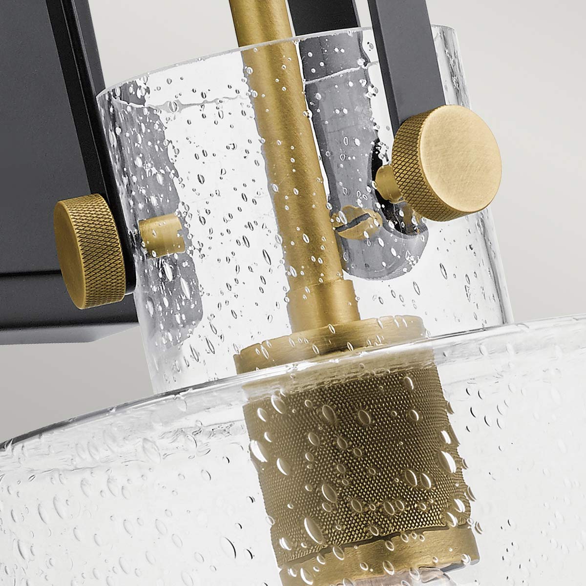 Quintiesse Kitner Wall Light in Natural Brass