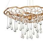 Quintiesse Laguna 4 Light Pendant Light Burnished Gold