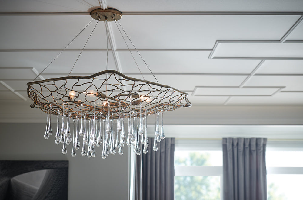 Quintiesse Laguna 6 Light Pendant Light Burnished Gold