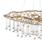 Quintiesse Laguna 8 Light Pendant Light Burnished Gold