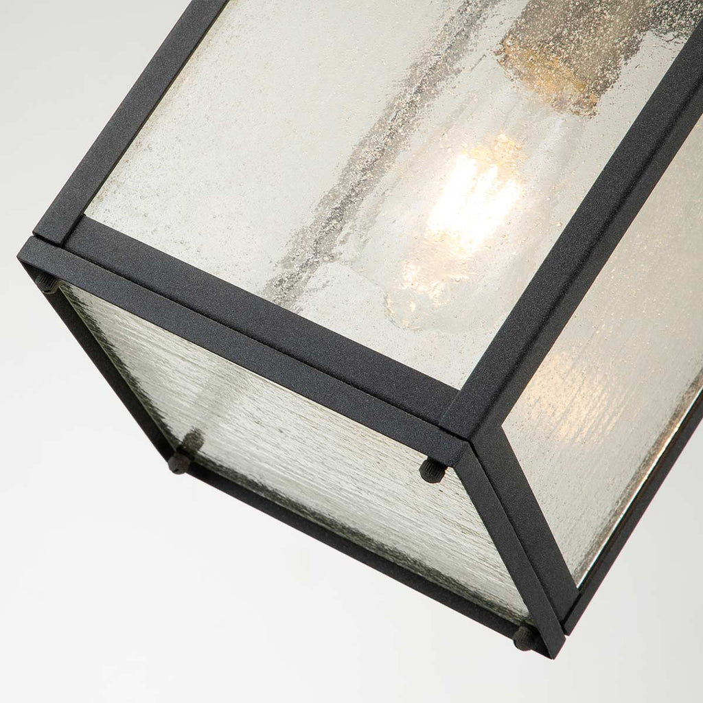 Quintiesse Lahden Outdoor Chain Lantern in Weathered Zinc