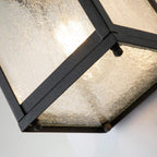 Quintiesse Lahden Outdoor Small Wall Lantern in Weathered Zinc