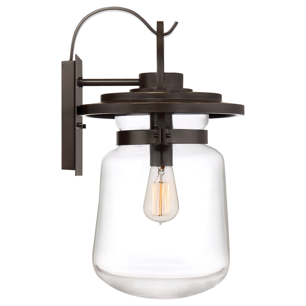 Quintiesse Lasalle Outdoor Large Wall Lantern in Western Bronze