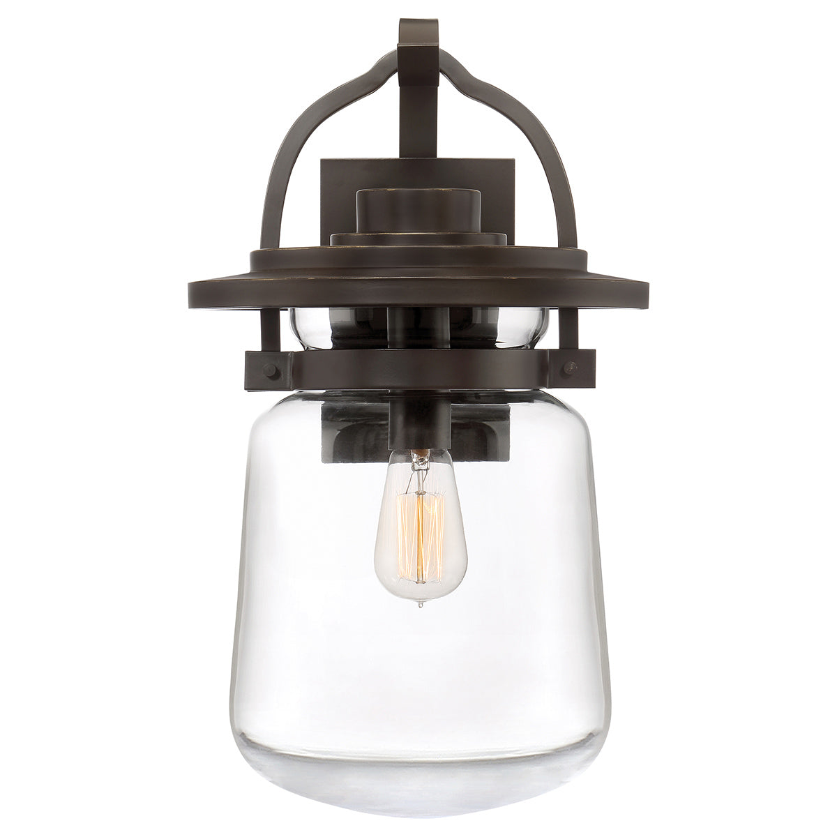 Quintiesse Lasalle Outdoor Large Wall Lantern in Western Bronze