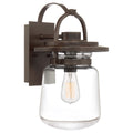 Quintiesse Lasalle Outdoor Medium Wall Lantern in Western Bronze