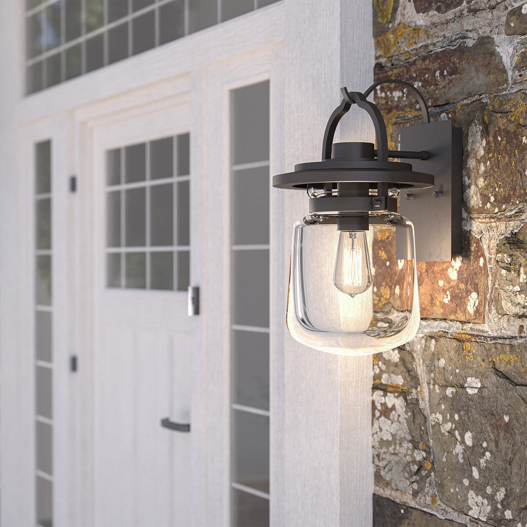 Quintiesse Lasalle Outdoor Medium Wall Lantern in Western Bronze