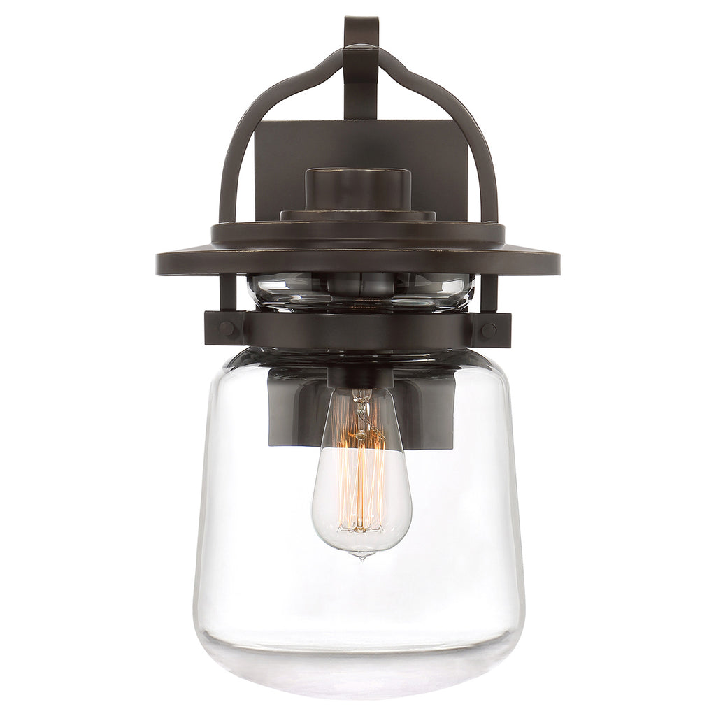 Quintiesse Lasalle Outdoor Medium Wall Lantern in Western Bronze