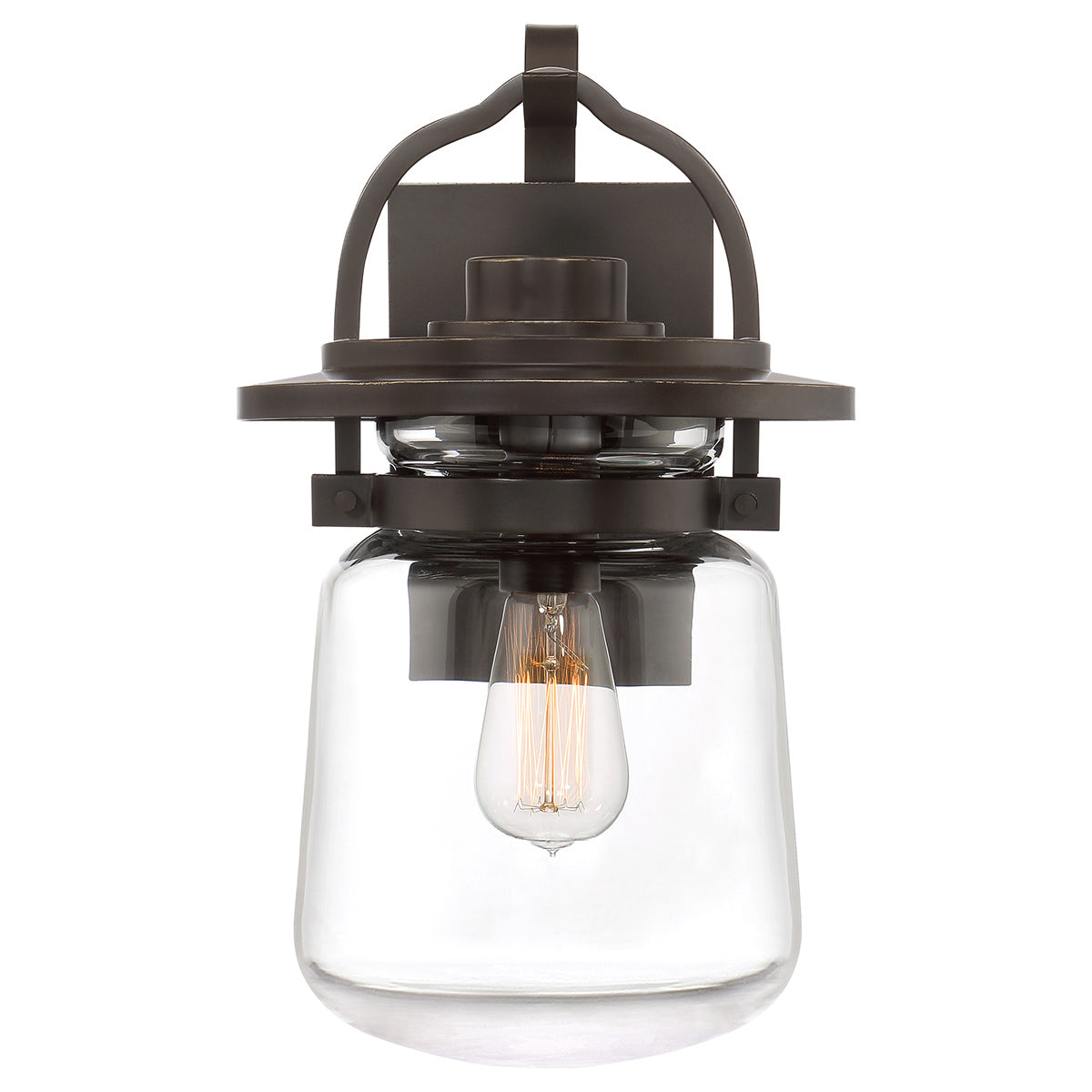 Quintiesse Lasalle Outdoor Medium Wall Lantern in Western Bronze