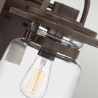 Quintiesse Lasalle Outdoor Medium Wall Lantern in Western Bronze