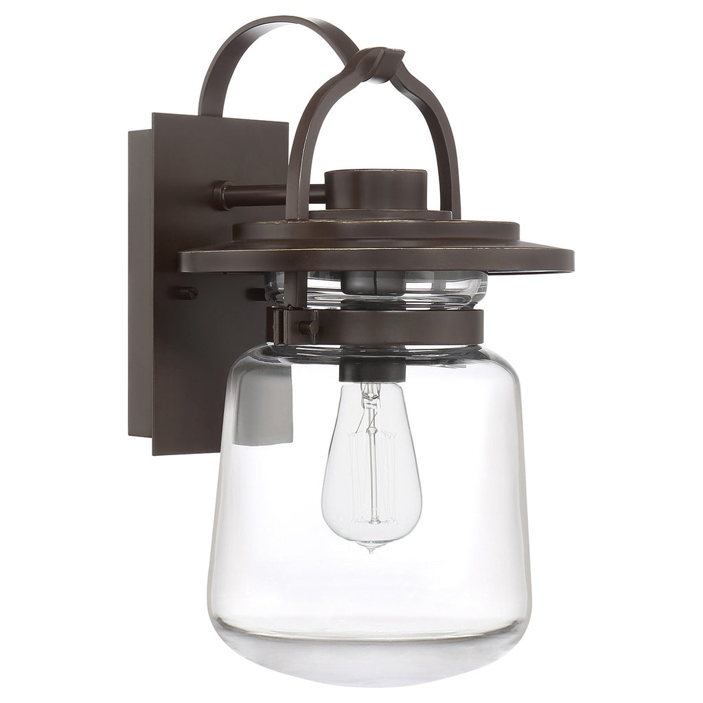 Quintiesse Lasalle Outdoor Medium Wall Lantern in Western Bronze