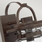 Quintiesse Lasalle Outdoor Medium Wall Lantern in Western Bronze