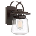 Quintiesse Lasalle Outdoor Small Wall Lantern in Western Bronze