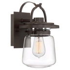 Quintiesse Lasalle Outdoor Small Wall Lantern in Western Bronze