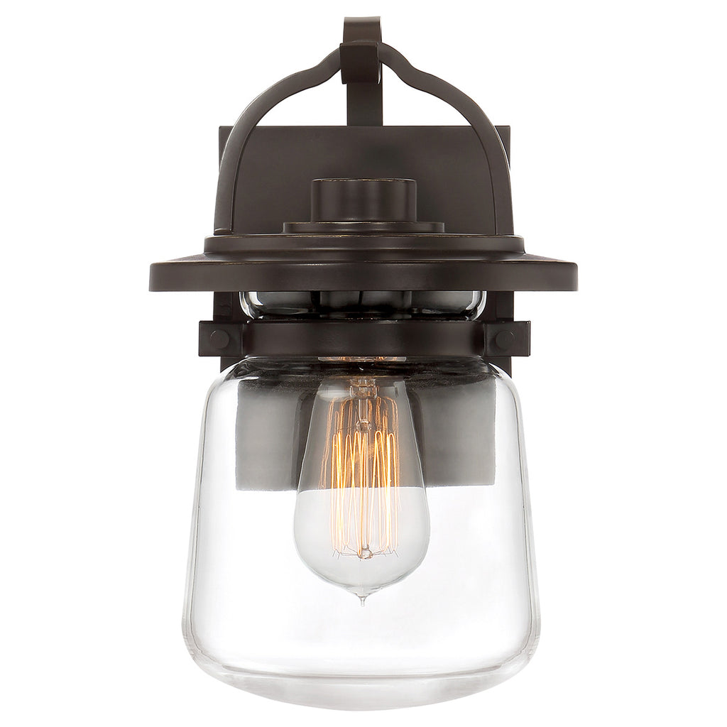 Quintiesse Lasalle Outdoor Small Wall Lantern in Western Bronze