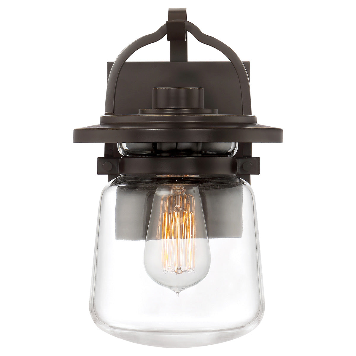 Quintiesse Lasalle Outdoor Small Wall Lantern in Western Bronze