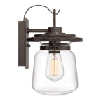Quintiesse Lasalle Outdoor Small Wall Lantern in Western Bronze