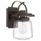 Quintiesse Lasalle Outdoor Small Wall Lantern in Western Bronze