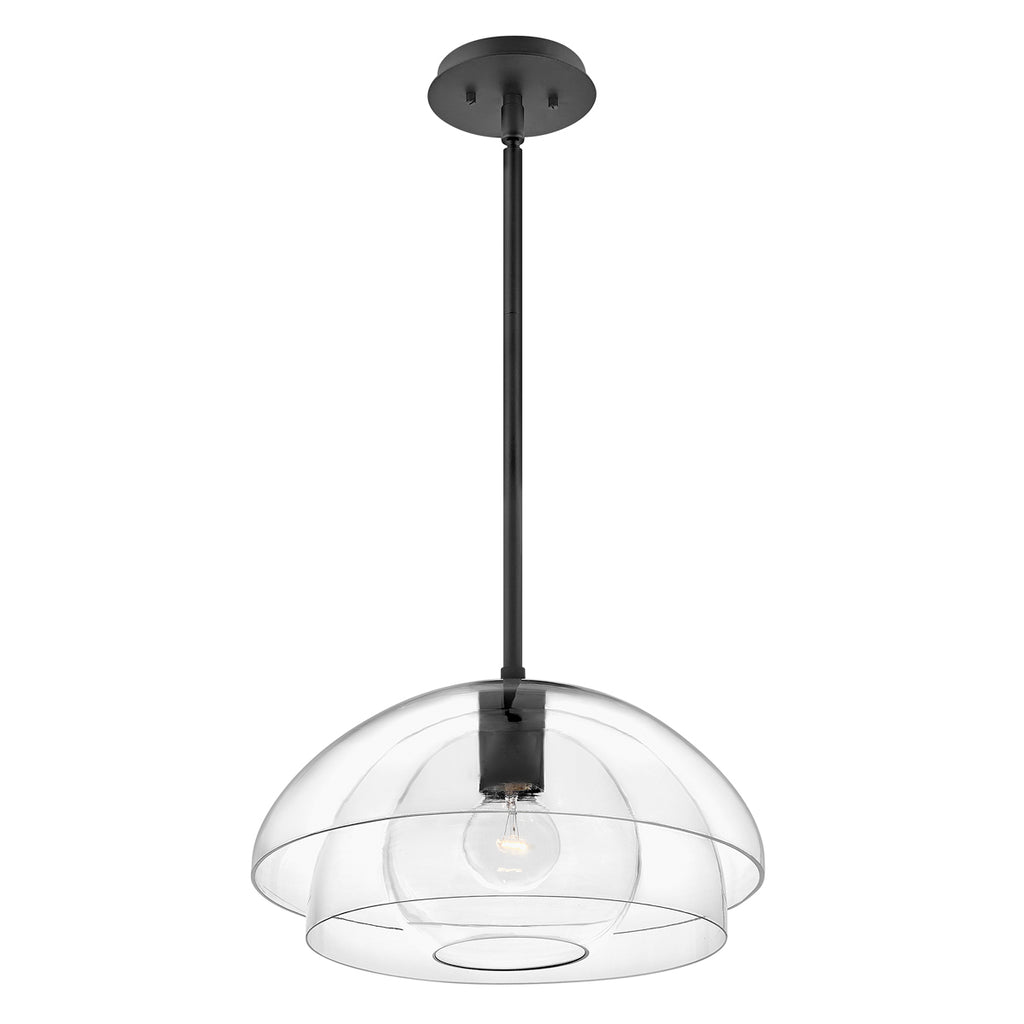 Quintiesse Lotus Pendant / Semi-Flush in Black
