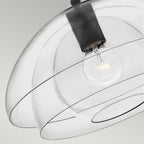Quintiesse Lotus Pendant / Semi-Flush in Black