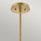 Quintiesse Lotus Pendant / Semi-Flush in Heritage Brass