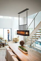 Quintiesse Ludlow 8 Light Bar Pendant Light Brushed Graphite