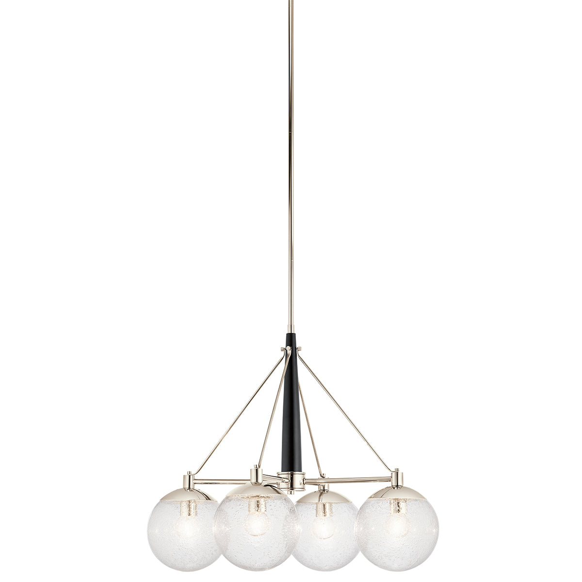 Quintiesse Marilyn 4 Light Chandelier Polished Nickel