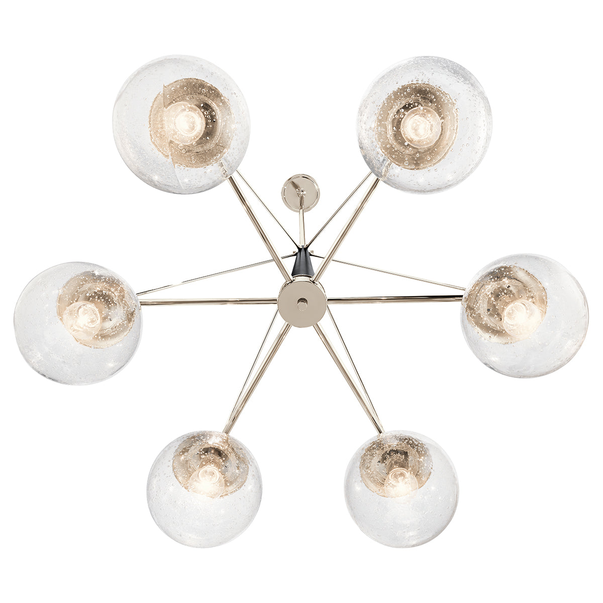 Quintiesse Marilyn 6 Light Chandelier Polished Nickel