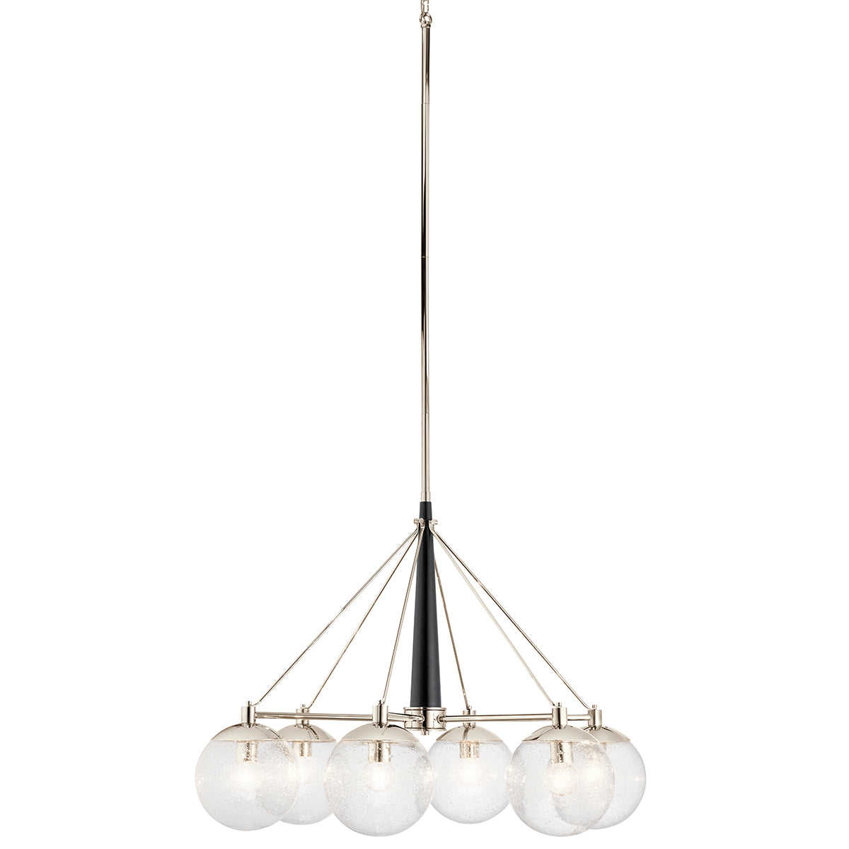 Quintiesse Marilyn 6 Light Chandelier Polished Nickel
