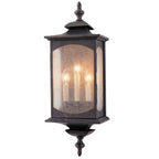 Quintiesse Market Square Large 3 Light Wall Light Oil Rubbed Bronze