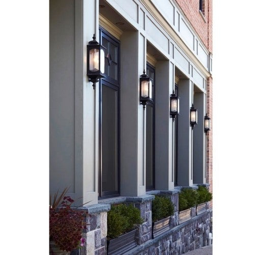 Quintiesse Market Square Large 3 Light Wall Light Oil Rubbed Bronze