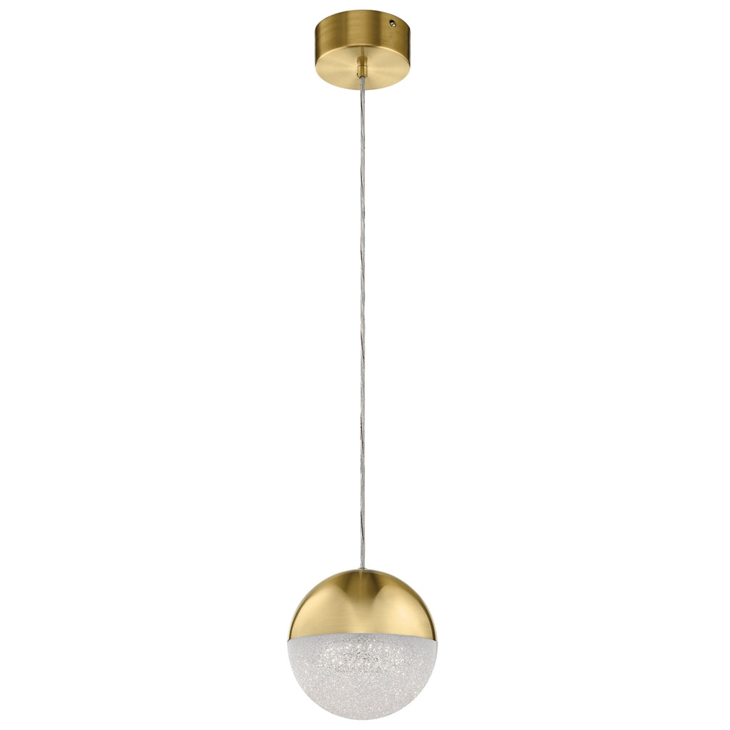 Quintiesse Moonlit LED Mini Pendant  in Champagne Gold 