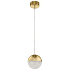 Quintiesse Moonlit LED Mini Pendant  in Champagne Gold 