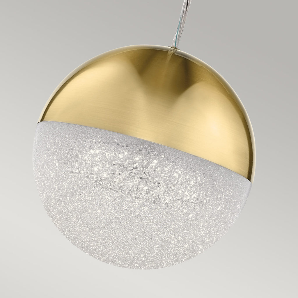 Quintiesse Moonlit LED Mini Pendant  in Champagne Gold 