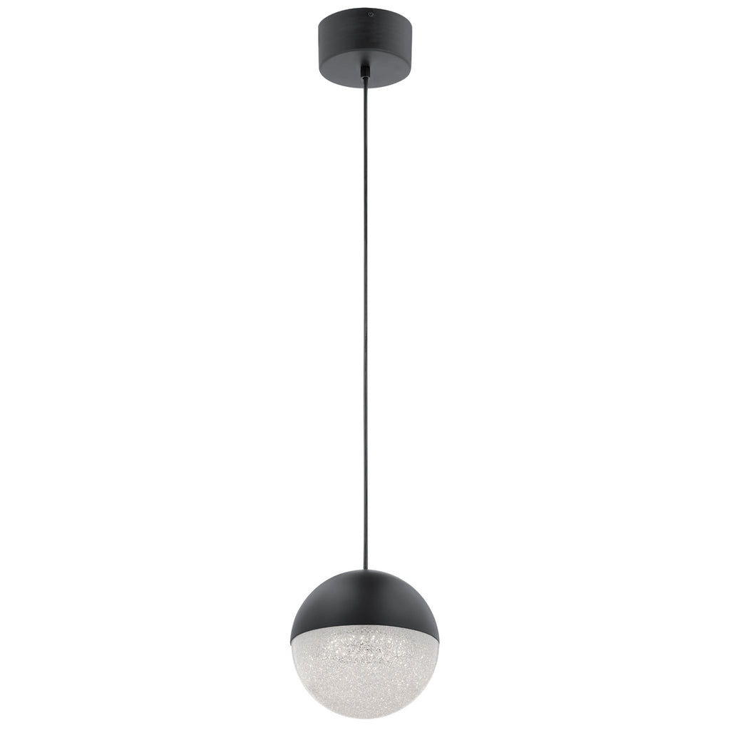 Quintiesse Moonlit LED Mini Pendant  in Matte Black