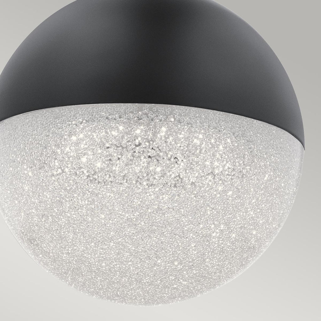 Quintiesse Moonlit LED Mini Pendant  in Matte Black