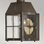 Quintiesse Nantucket Outdoor Extra Small Wall Lantern in Aged Brass