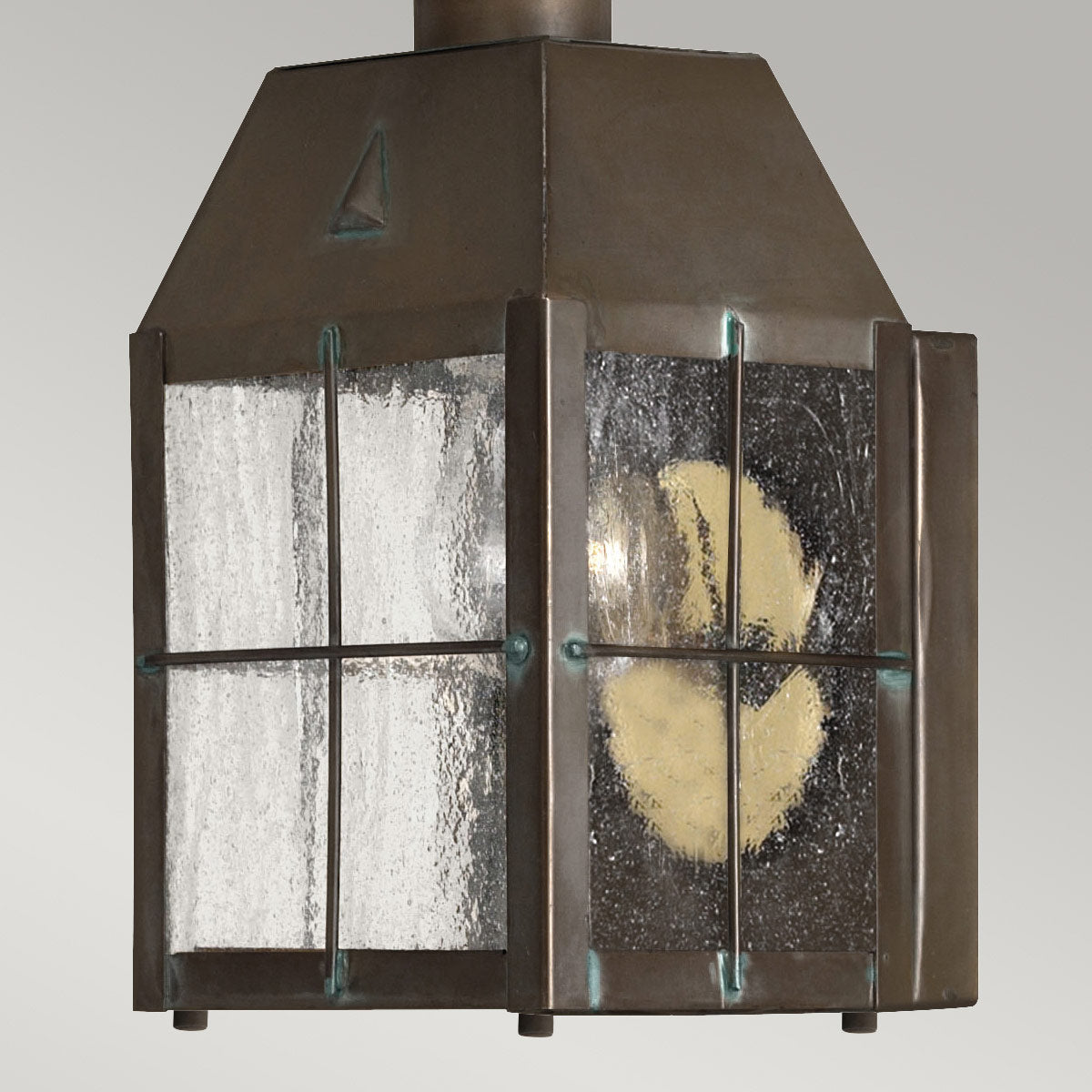 Quintiesse Nantucket Outdoor Extra Small Wall Lantern in Aged Brass