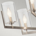 Quintiesse Nye 6 Light Chandelier in Classic Pewter