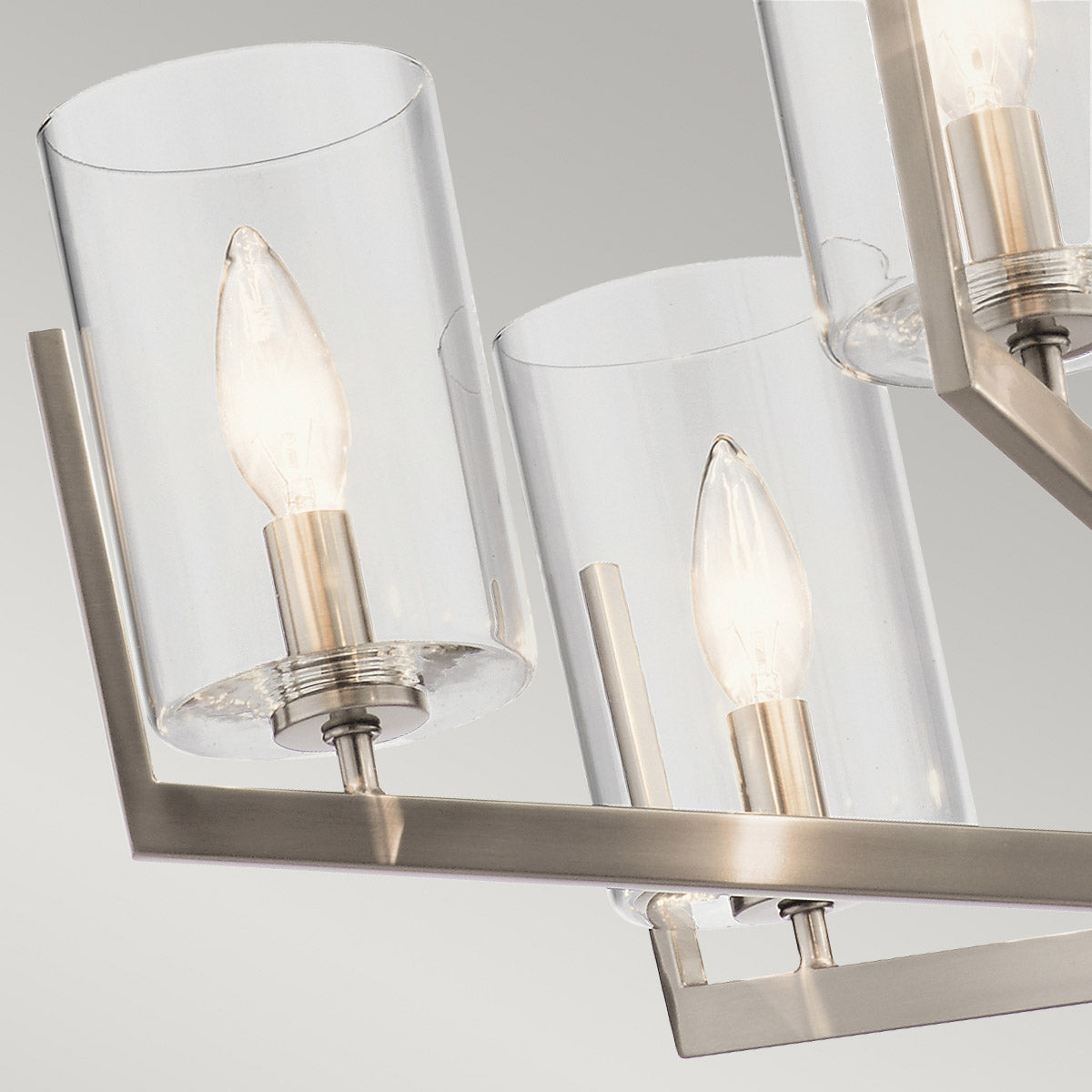 Quintiesse Nye 6 Light Chandelier in Classic Pewter