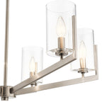 Quintiesse Nye 6 Light Chandelier in Classic Pewter
