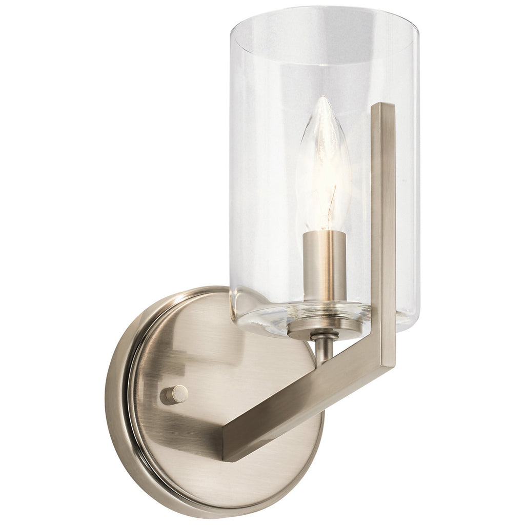 Quintiesse Nye Wall Light in Classic Pewter