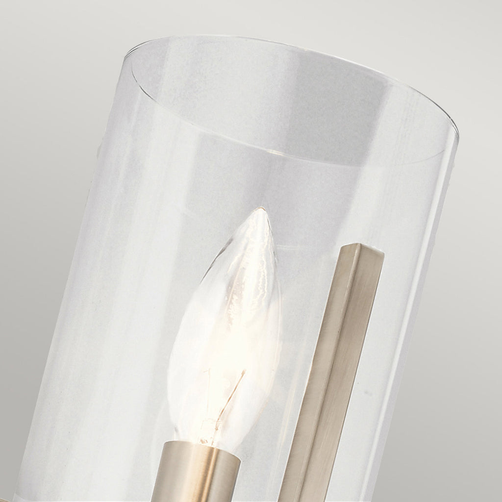 Quintiesse Nye Wall Light in Classic Pewter