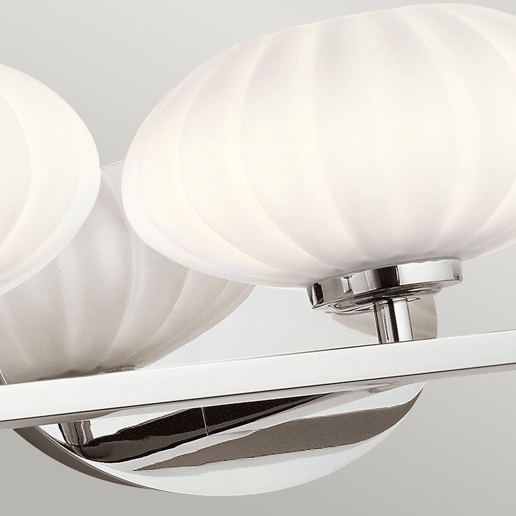 Quintiesse Pim Bathroom 3 Light Wall Light in Polished Chrome