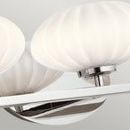 Quintiesse Pim Bathroom 3 Light Wall Light in Polished Chrome