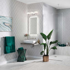 Quintiesse Pim Bathroom 3 Light Wall Light in Polished Chrome